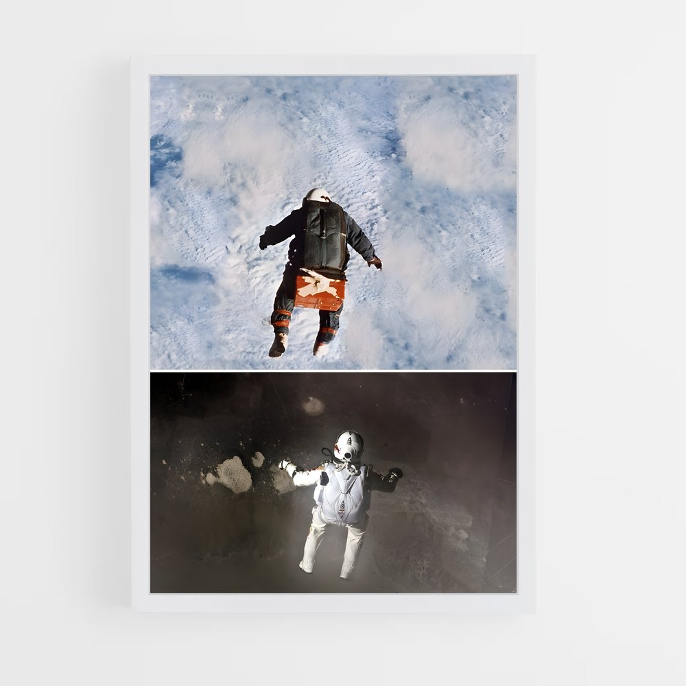 Poster Joe kittinger – affiche Parachutisme (vue 3)